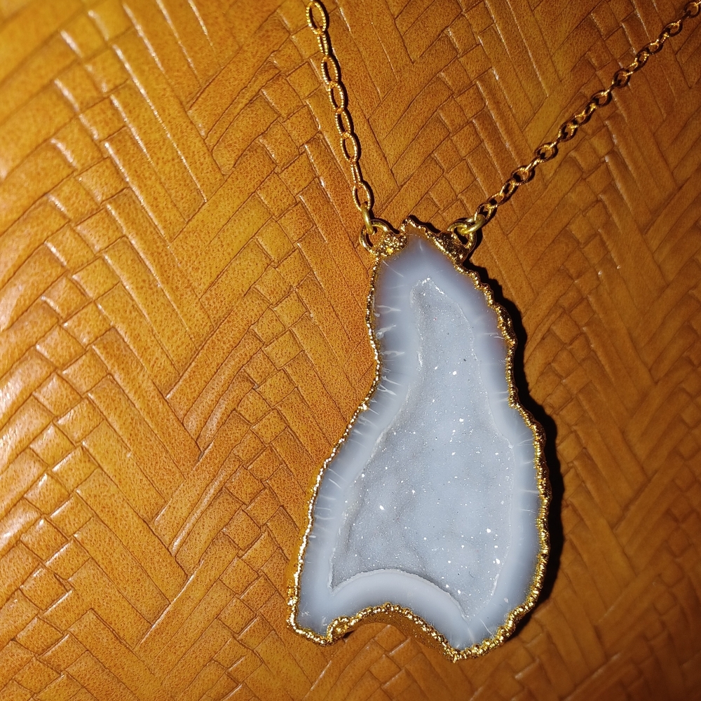 Unique Designer Geode Necklace